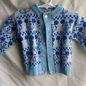 NB - 6 Months Vintage Mickey Mouse Cardigan